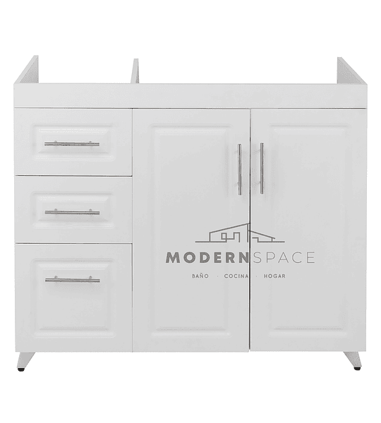 Mueble Lavaplatos Lacado 98X48,5X90 Blanco o Cafe  