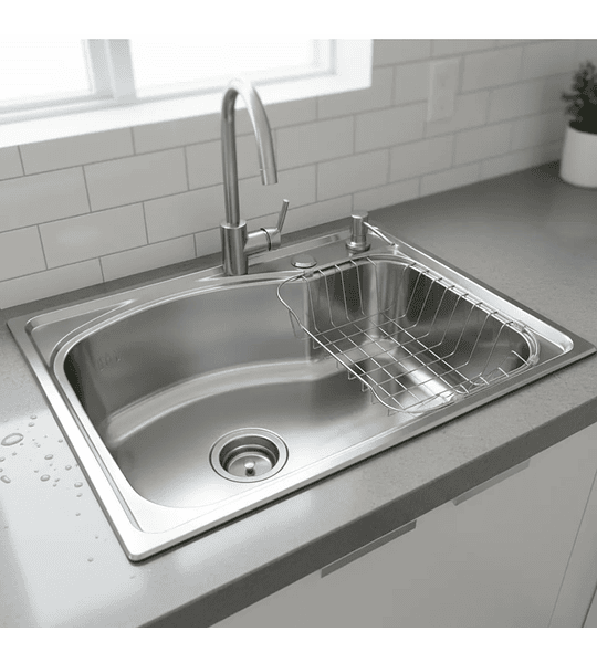 Lavaplatos Para Embutir Sobre Cubierta 58x42cm /m-s