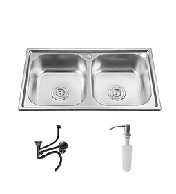 Lavaplatos 78x43cm Para Embutir Sobre Cubierta 