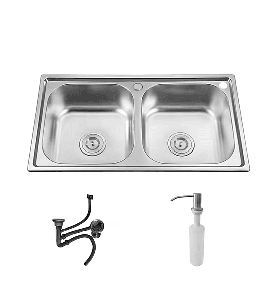 Lavaplatos 78x43cm Para Embutir Sobre Cubierta 