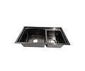 Lavaplatos 78x43 Cm Negro Deluxe + Grifería Y Accesorios
