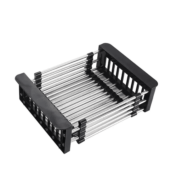 Lavaplatos 71x43 Cm Negro Deluxe 2mm + Rejilla