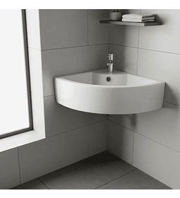 Lavamanos Para Esquina Colgante 32x45 Cm