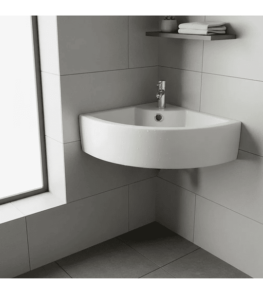 Lavamanos Para Esquina Colgante 32x45 Cm