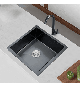 Lavaplatos 43x39 Deluxe Negro, Bajo O Sobre Cubierta