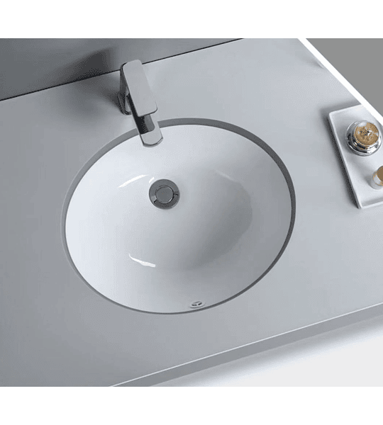 Lavamanos Bajo Cubierta 42x33 Cm Color Blanco 16 pulgadas