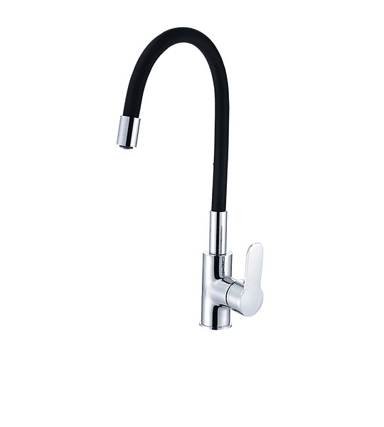 Lavaplatos 50x40 Cm Negro Con Dispensador + Llave Flexible Negro