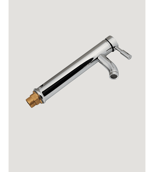 Llave Monomando Alta Cromada Para Lavamanos Sobre Poner / Ms