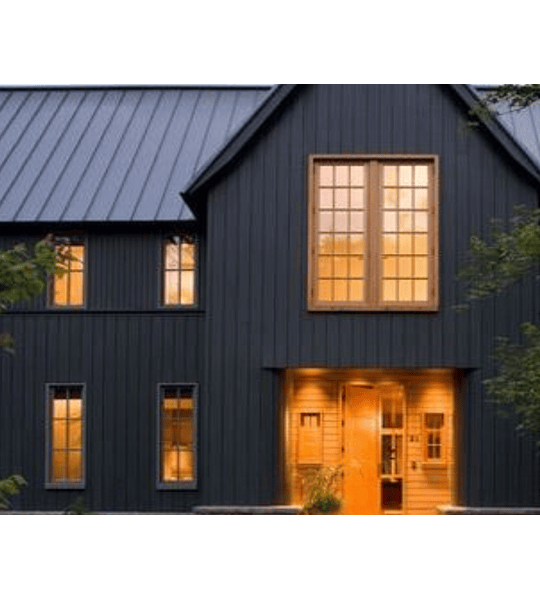 Metal Siding Recubrimiento Metálico Para Exteriores Negro