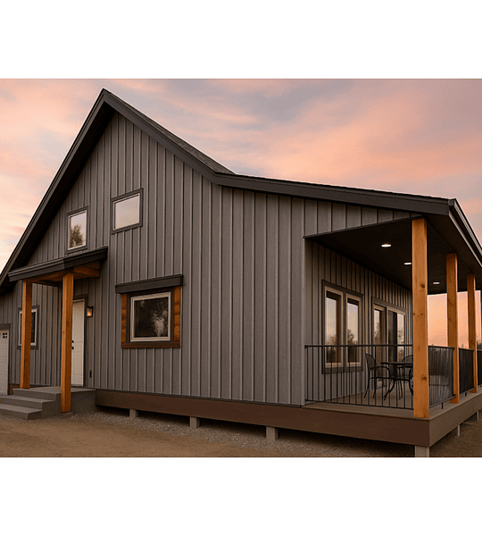 Metal Siding Recubrimiento Metálico Para Exteriores Gris