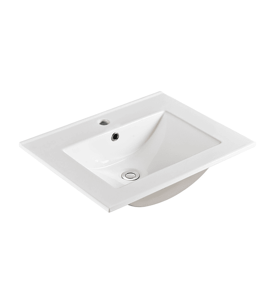 Vanitorio Mdf 50x40 Cm Blanco Con Loza P50. GRIFERIA DE REGALO