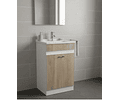 Mueble Vanitorio 50x40 Cm Jerez Mdf Lavamanos + Grifería M/s