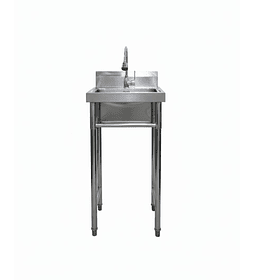 Lavafondo 50x50cm Acero Inoxidable con Grifería 