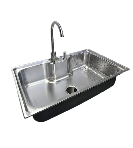 Lavaplatos 70x50 Cm Estilo Riñon Sobre Cubierta + Griferia