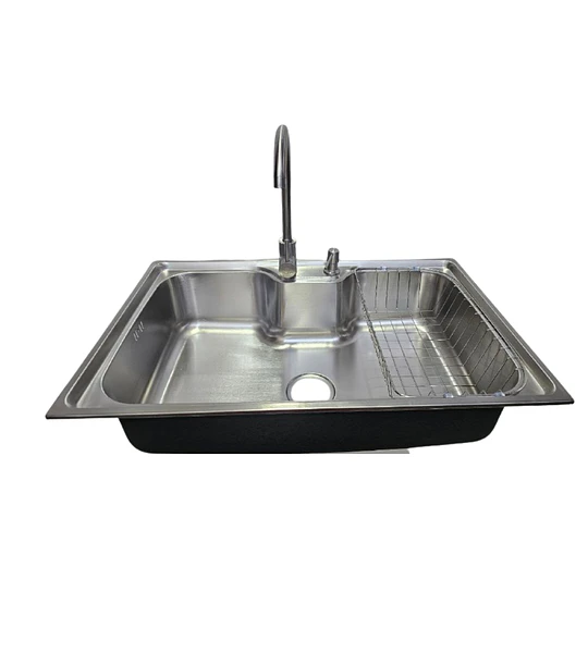 Lavaplatos 70x50 Cm Estilo Riñon Sobre Cubierta + Griferia