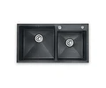 Lavaplatos  68x38 Negro Deluxe Acero Inoxidable