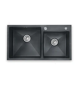 Lavaplatos  68x38 Negro Deluxe Acero Inoxidable