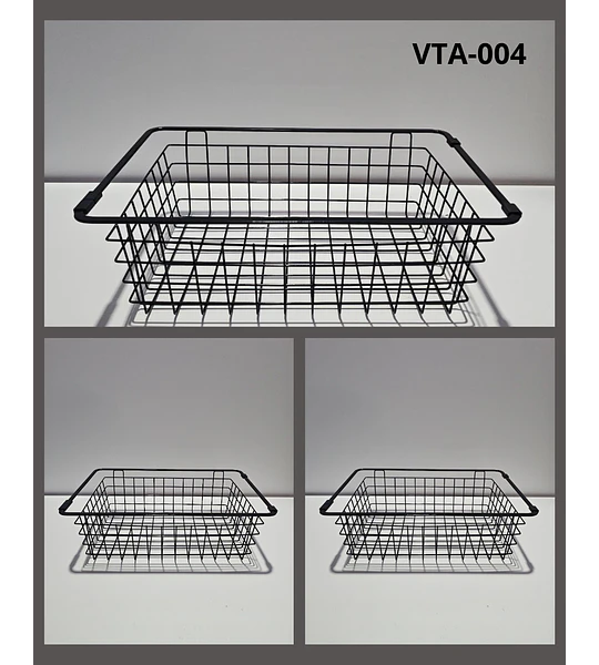 Lavaplatos 68x38 Cm 2.5 Mm Black + Llave extraíble + Disp.