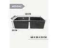 Lavaplatos 68x38 Cm 2.5 Mm Black + Llave Notte + Dispensador