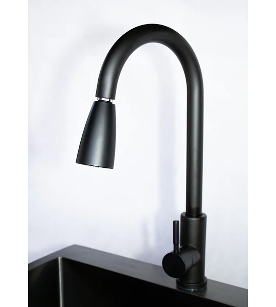 Lavaplatos 80x45 Cm 2.5 Mm Black + Llave Extraíble + Disp.