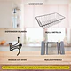 Lavaplatos 75x45 Cm Plata Deluxe + Rejilla Y Dispensador