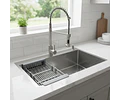 Lavaplatos 75x45 Cm Plateado Rejilla + Dispensador + Llave