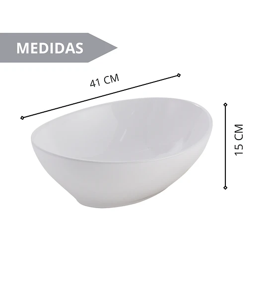 Lavamanos Sobreponer Ovalado 41 X 34 Cm Blanco