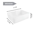 Lavamanos 41x31x13 Cm Para Sobreponer de loza