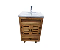 Mueble Vanitorio Rustico 50x40 Cm Con Patas Loza N + Llave
