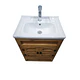 Mueble Vanitorio Rustico 50x40 Cm Con Patas Loza N + Llave