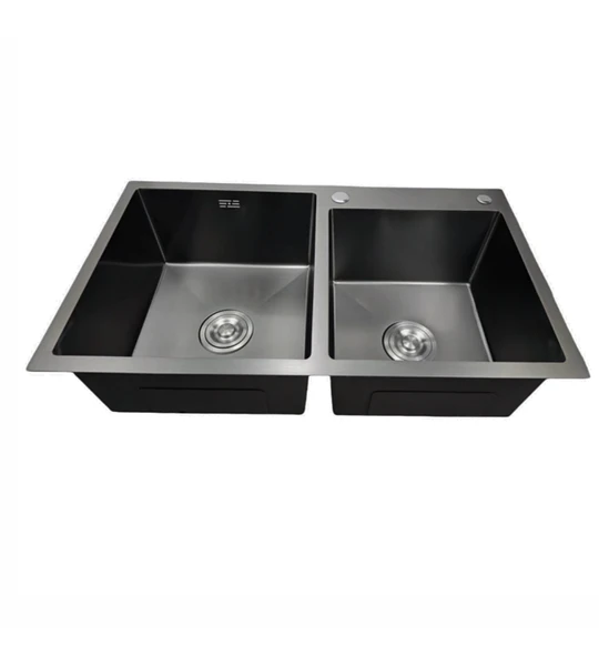 Lavaplatos 78x43 Cm 2.5 Mm Black + Llave Extraible + Lavacop