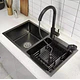 Lavaplatos 78x43 Cm 2.5 Mm Black + Llave Extraible + Lavacop