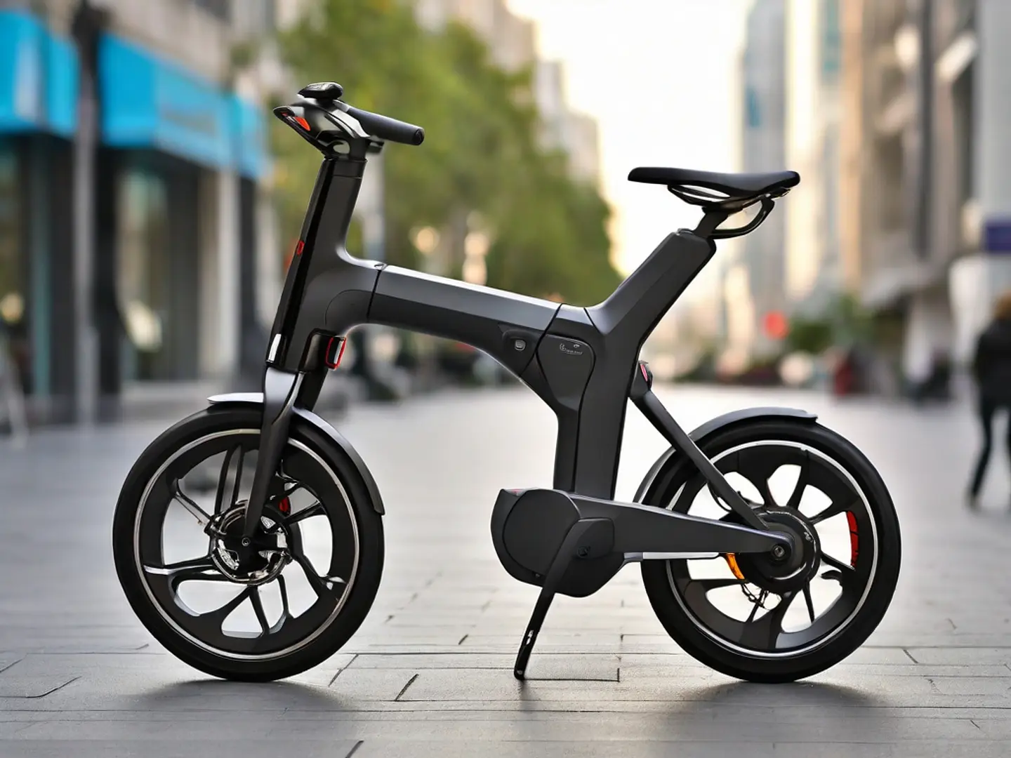 Bicicleta elétrica dobrável 2