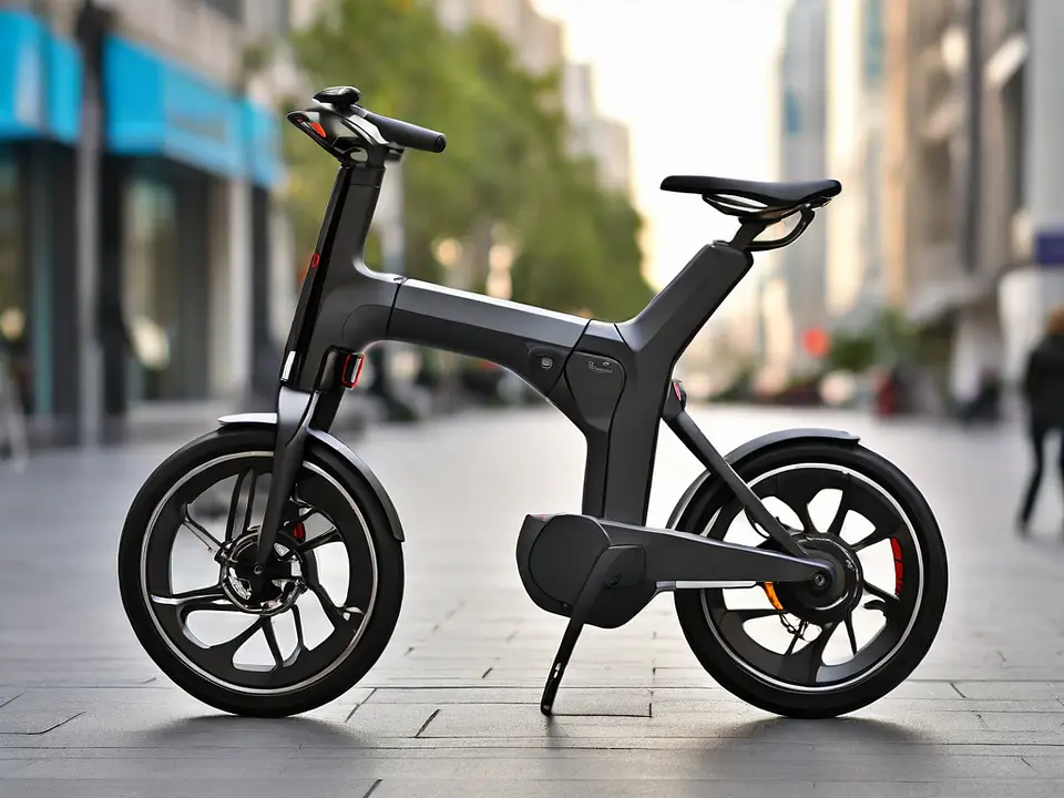 Bicicleta elétrica dobrável 2