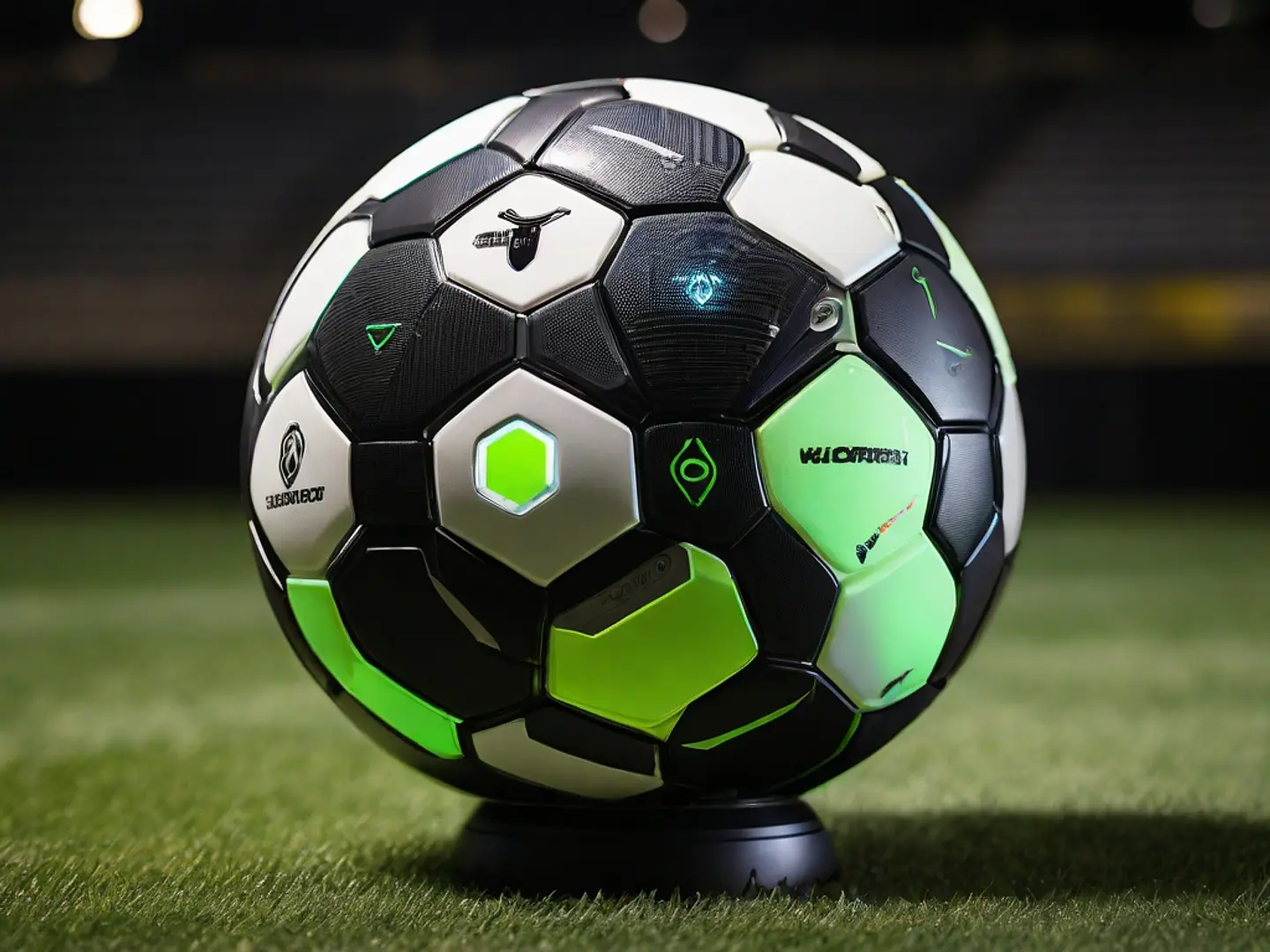 Bola de futebol inteligente com sensor de impacto 2
