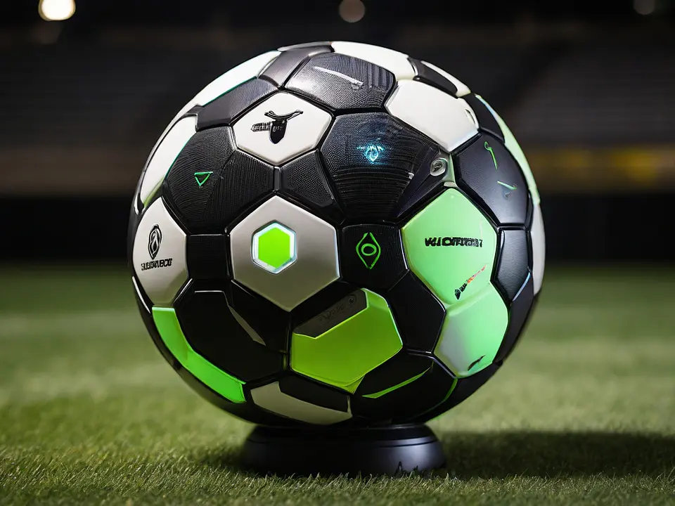 Bola de futebol inteligente com sensor de impacto 2