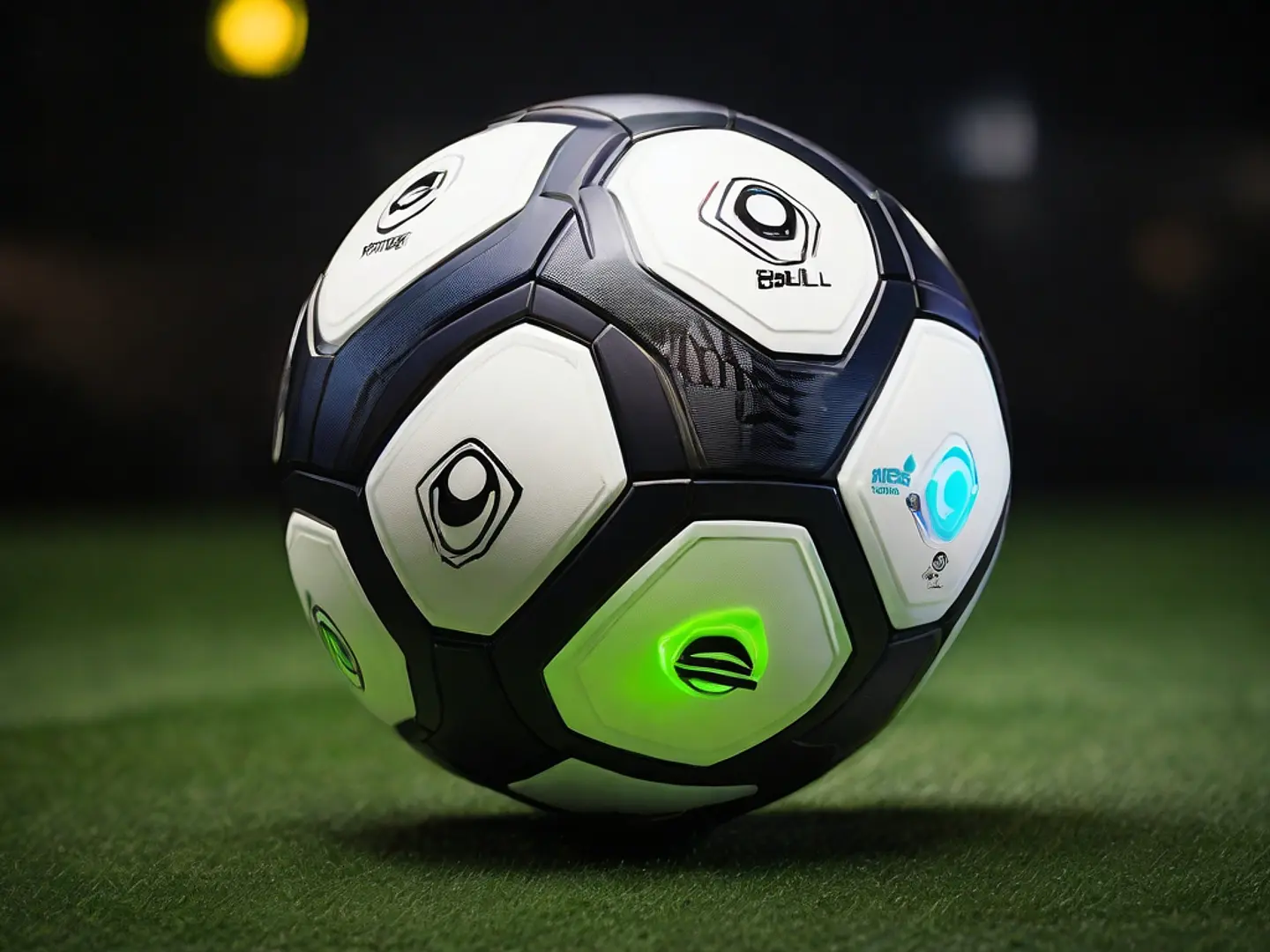 Bola de futebol inteligente com sensor de impacto 1
