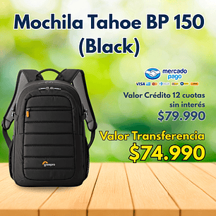 Mochila Fotografía para cámaras Tahoe BP 150 (Black)