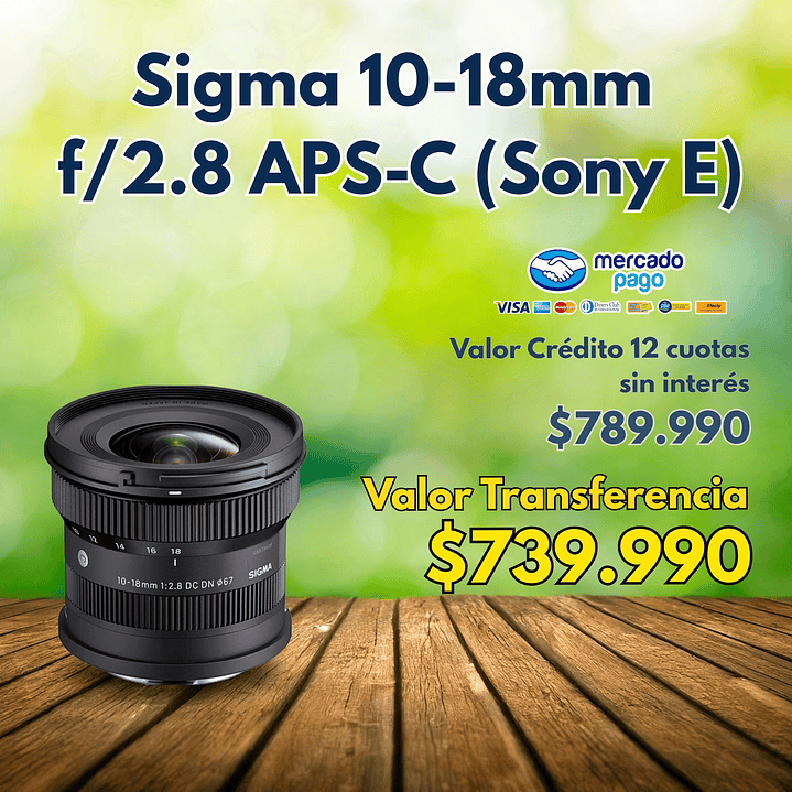 Sigma 10‑18mm F2.8 DC DN CONT Sony E (APS-C) 1