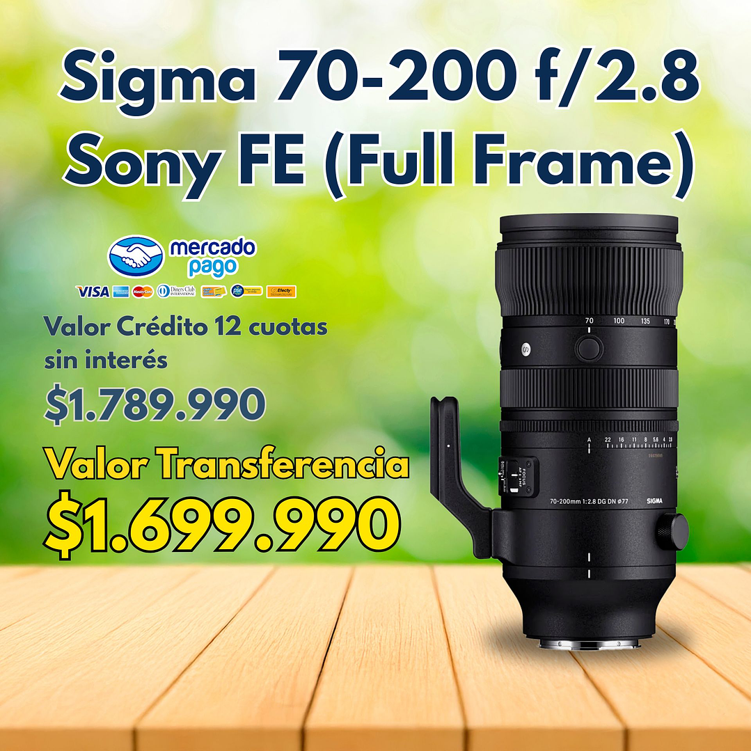 Lente Sigma 70-200mm F2.8 SPORT DG DN OS Sony E (Full Frame) 1