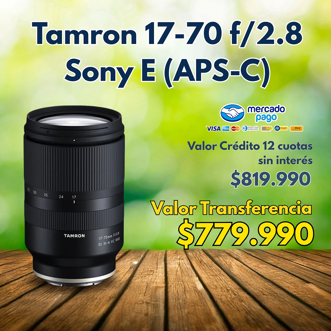 Lente Tamron 17-70mm F2.8 Sony E (APS-C) 1