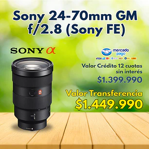 Lente Sony 24-70mm F2.8 G Master Sony E (Full Frame)