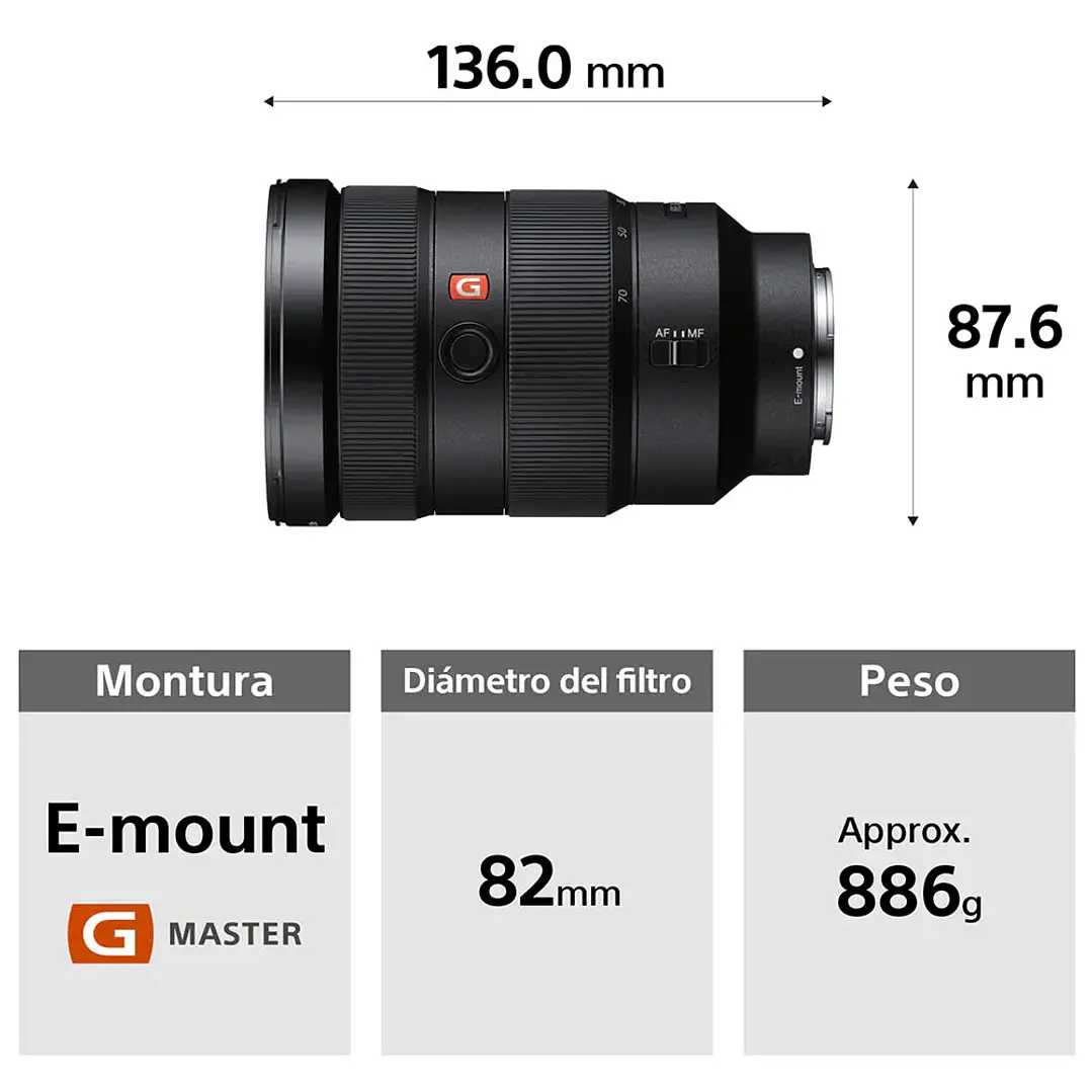 Lente Sony 24-70mm F2.8 G Master Sony E (Full Frame) 4