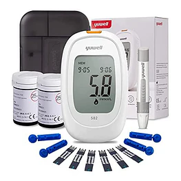 GLUCÓMETRO YUWELL 582 + 50 CINTAS + 50 LANCETAS