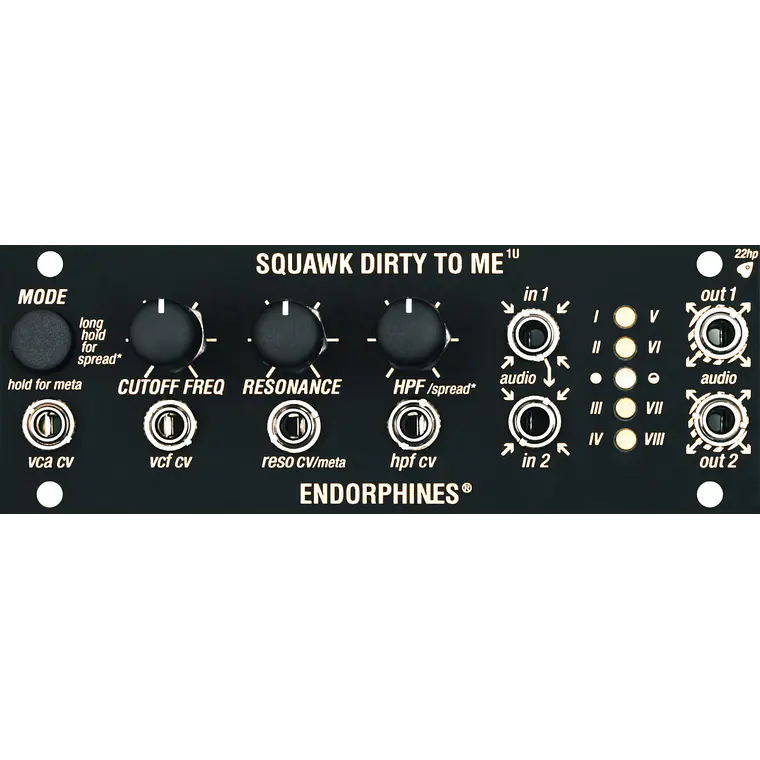 Endorphin.es 1U Squawk Dirty To Me black 1