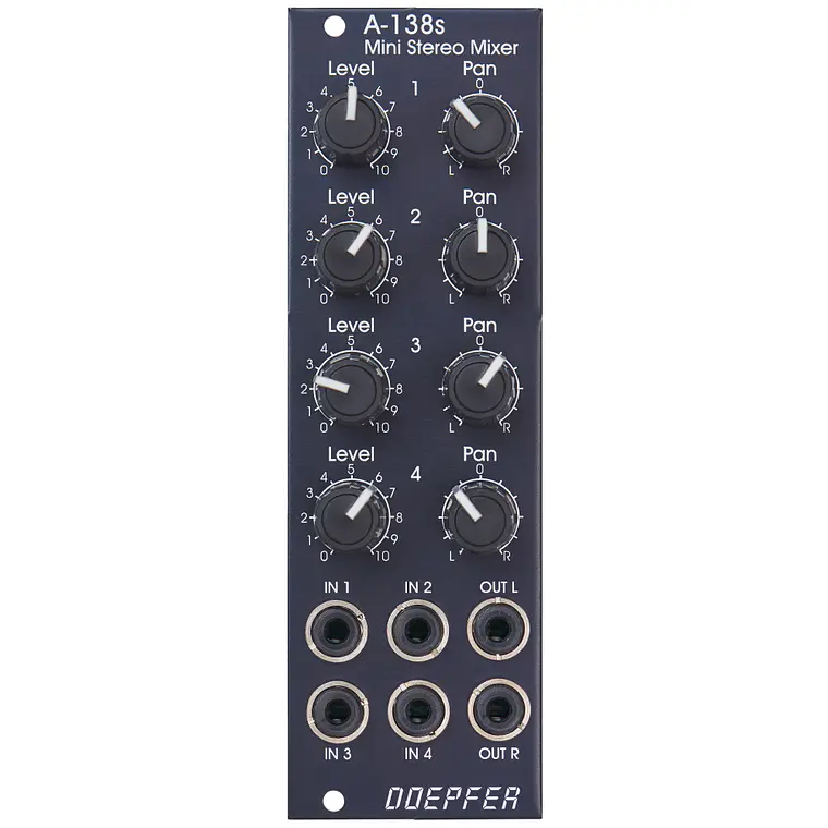 Doepfer A-138sV Vintage Mini Stereo Mixer 1