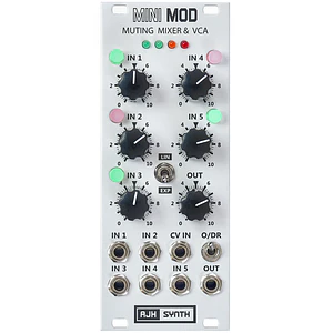 AJH MiniMod Muting Mixer & VCA Silver