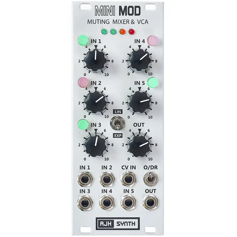 AJH MiniMod Muting Mixer & VCA Silver 1