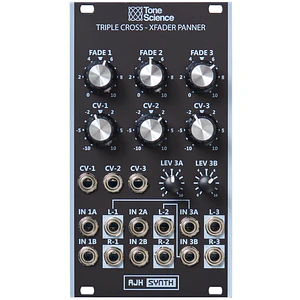 AJH Triple Cross Xfader and Panner Black