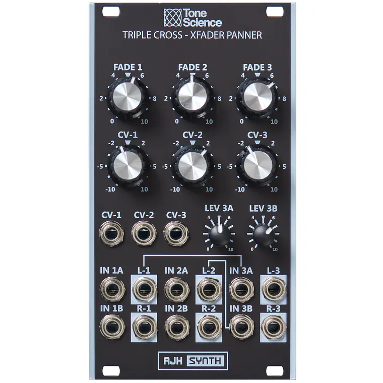 AJH Triple Cross Xfader and Panner Black 1